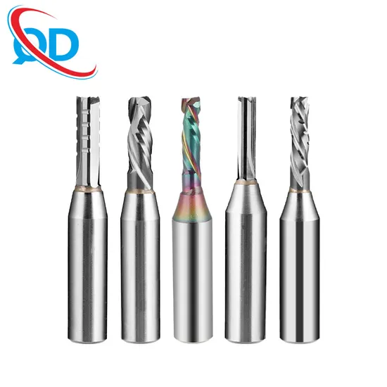Tungsten Carbide Tipped Woodworking Straight Router Bits Wood Double-Edged Single-Edged Straight Knife